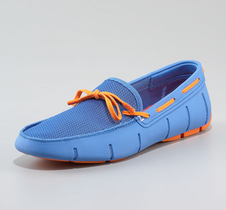 swims blue loafers